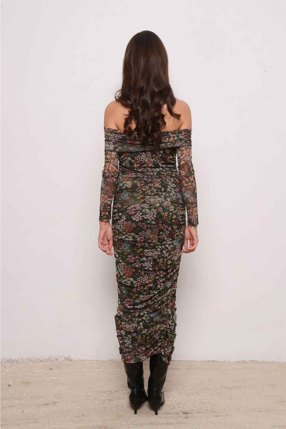 FIORRA MESH MAXI DRESS