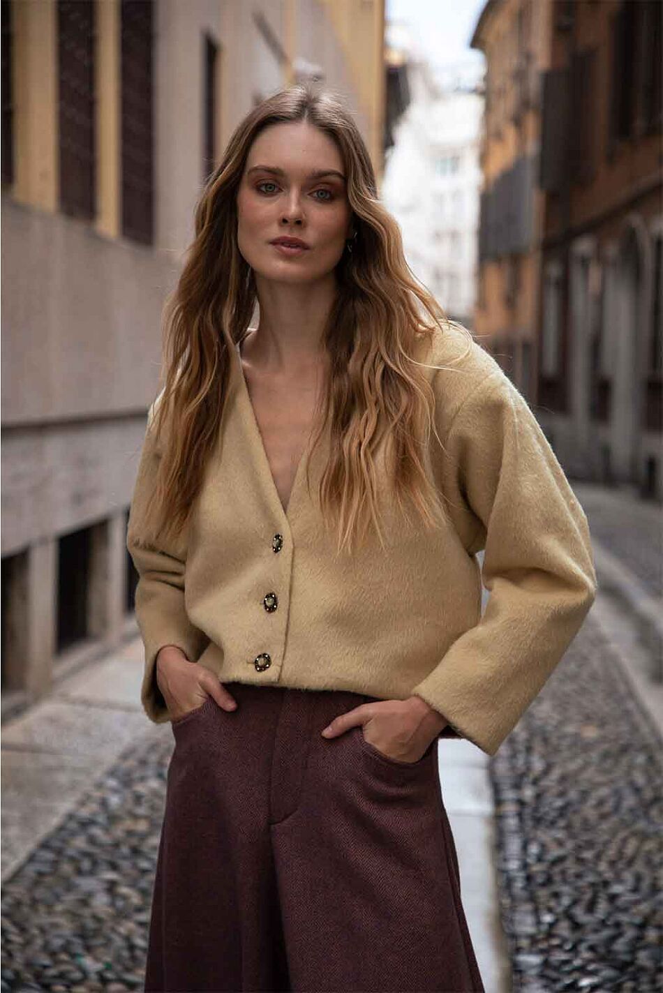 LESTER CARDI TOP
