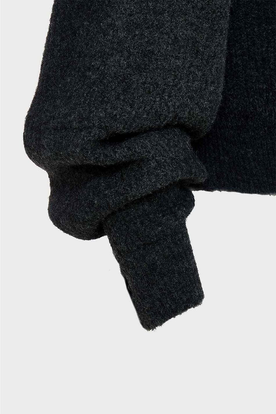 DONNA KNITTED CROPPED BLOUSE