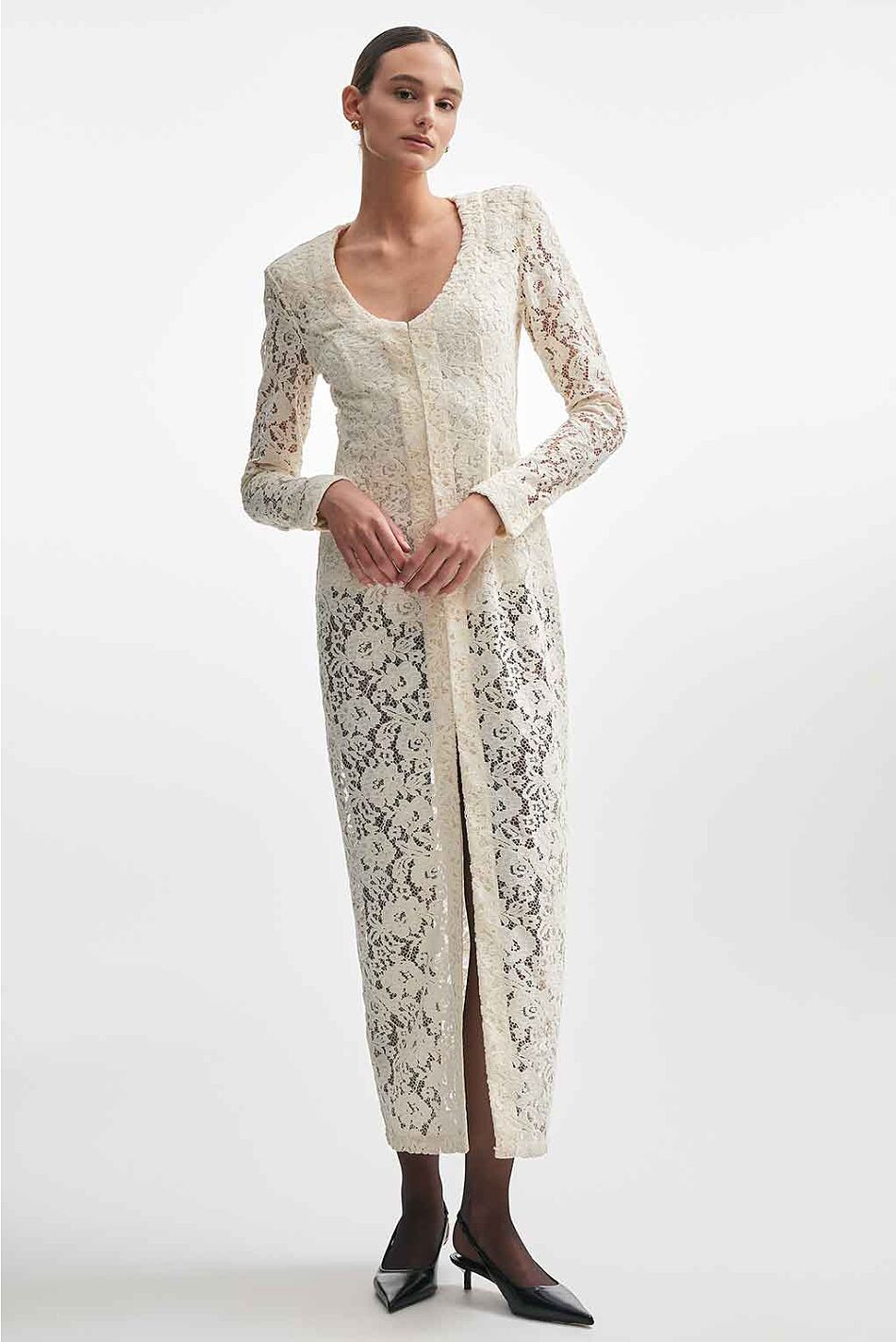 LACER MAXI DRESS