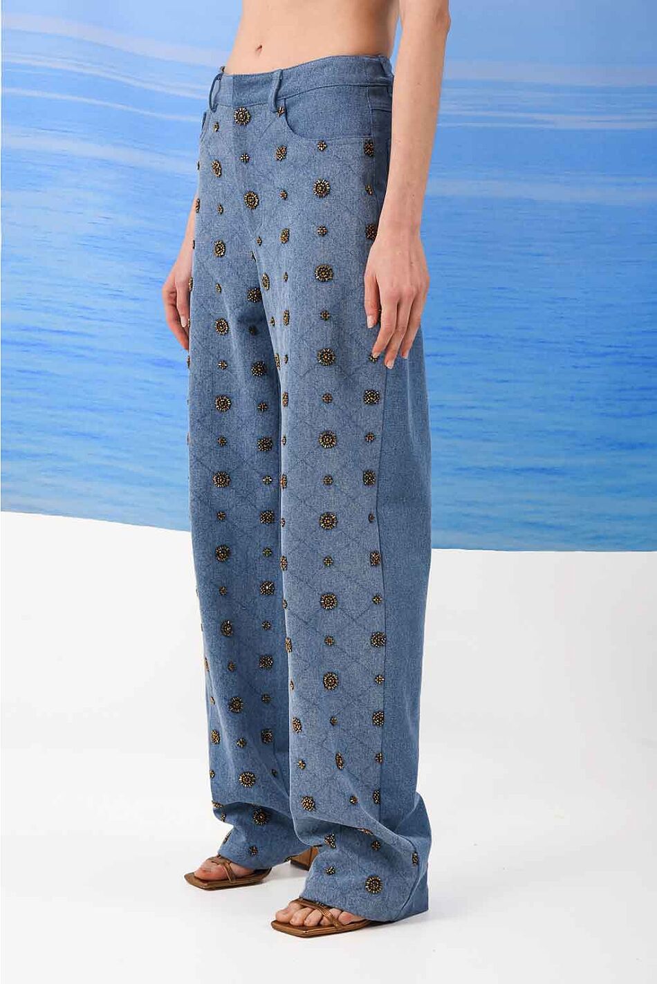 AMBER ALLOVER BEADED PANTS