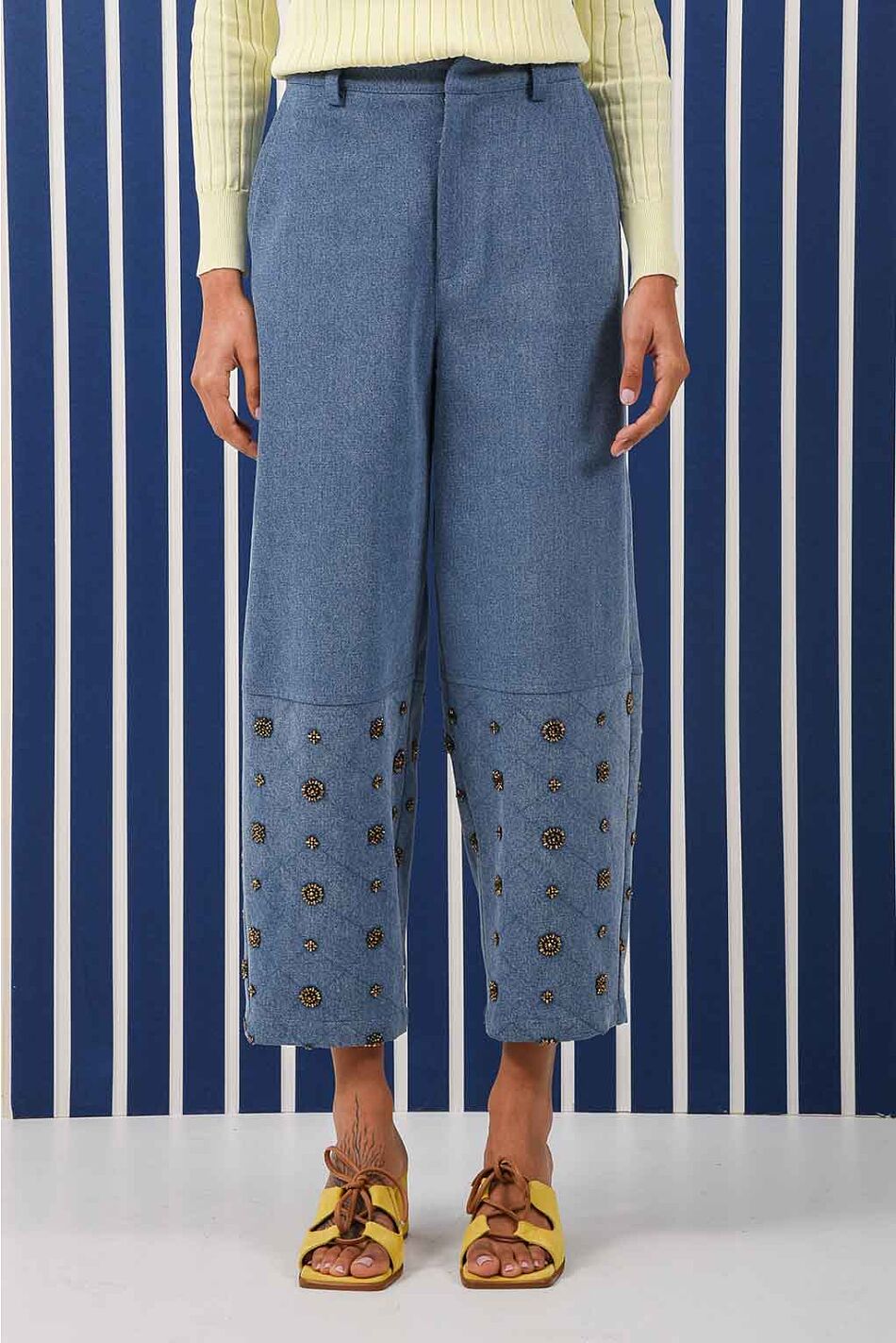 AMBER HALF BEADED PANTS