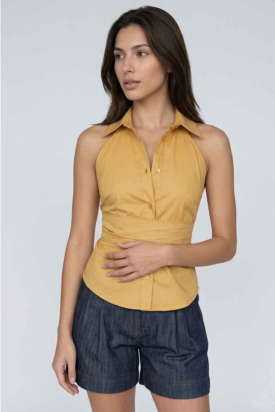 BACKLESS SHIRT TOP