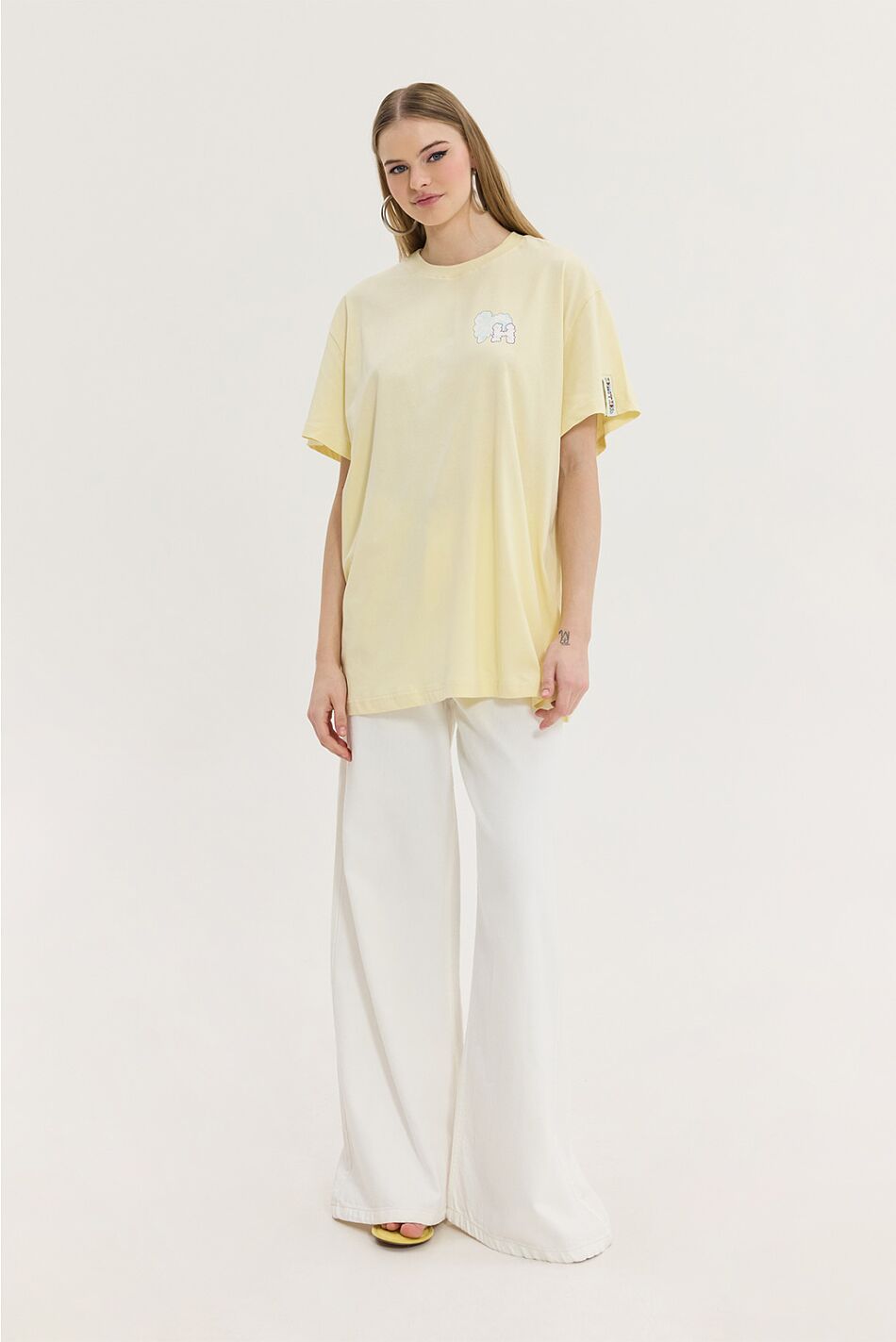 CHEETAH T-SHIRT YELLOW CLOUDS