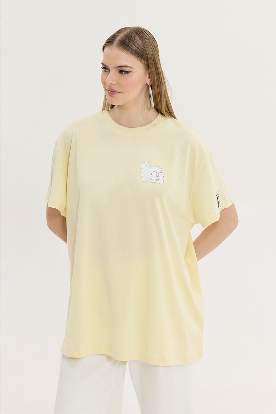 CHEETAH T-SHIRT YELLOW CLOUDS