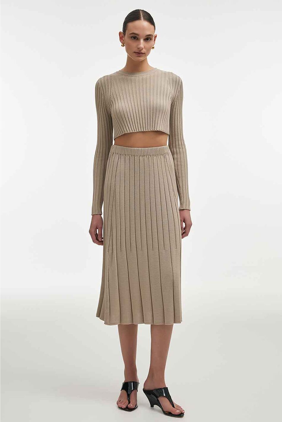 FEMME  KNITTED SKIRT