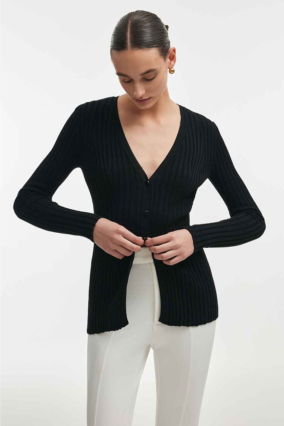 FEMME  KNITTED CARDIGAN