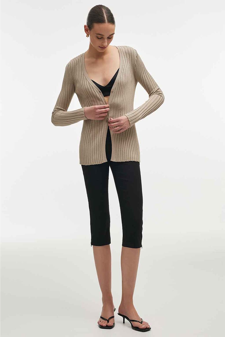 FEMME  KNITTED CARDIGAN