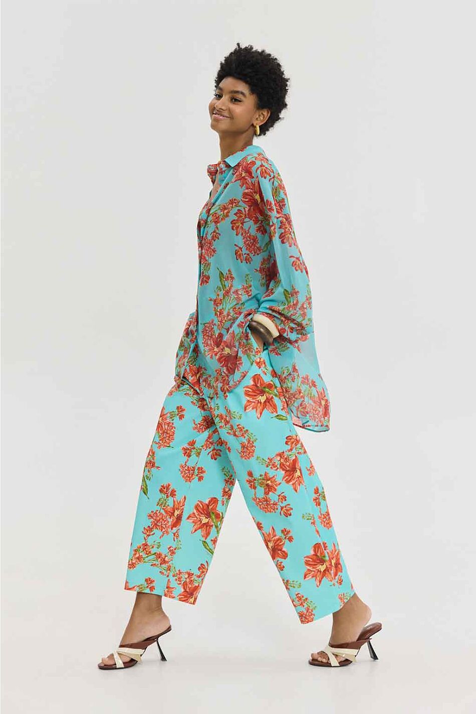 HEATHER SHIRT CRAYON AQUA