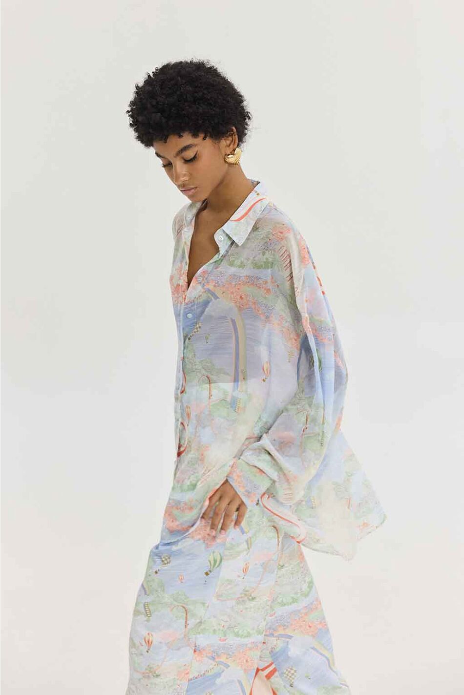 HEATHER SHIRT RAINBOW LADDER