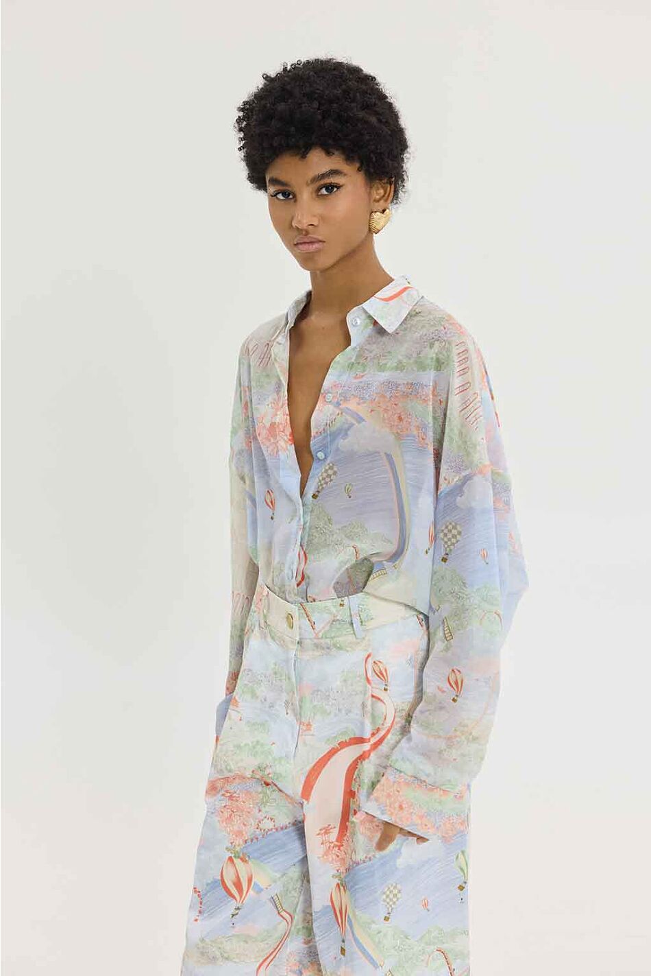HEATHER SHIRT RAINBOW LADDER