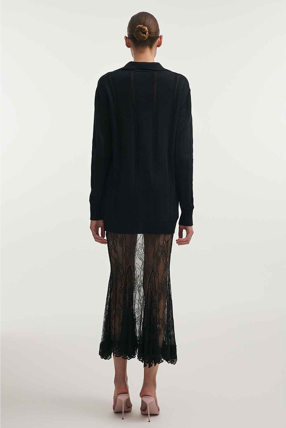 LAUREN KNITTED LONG BLOUSE