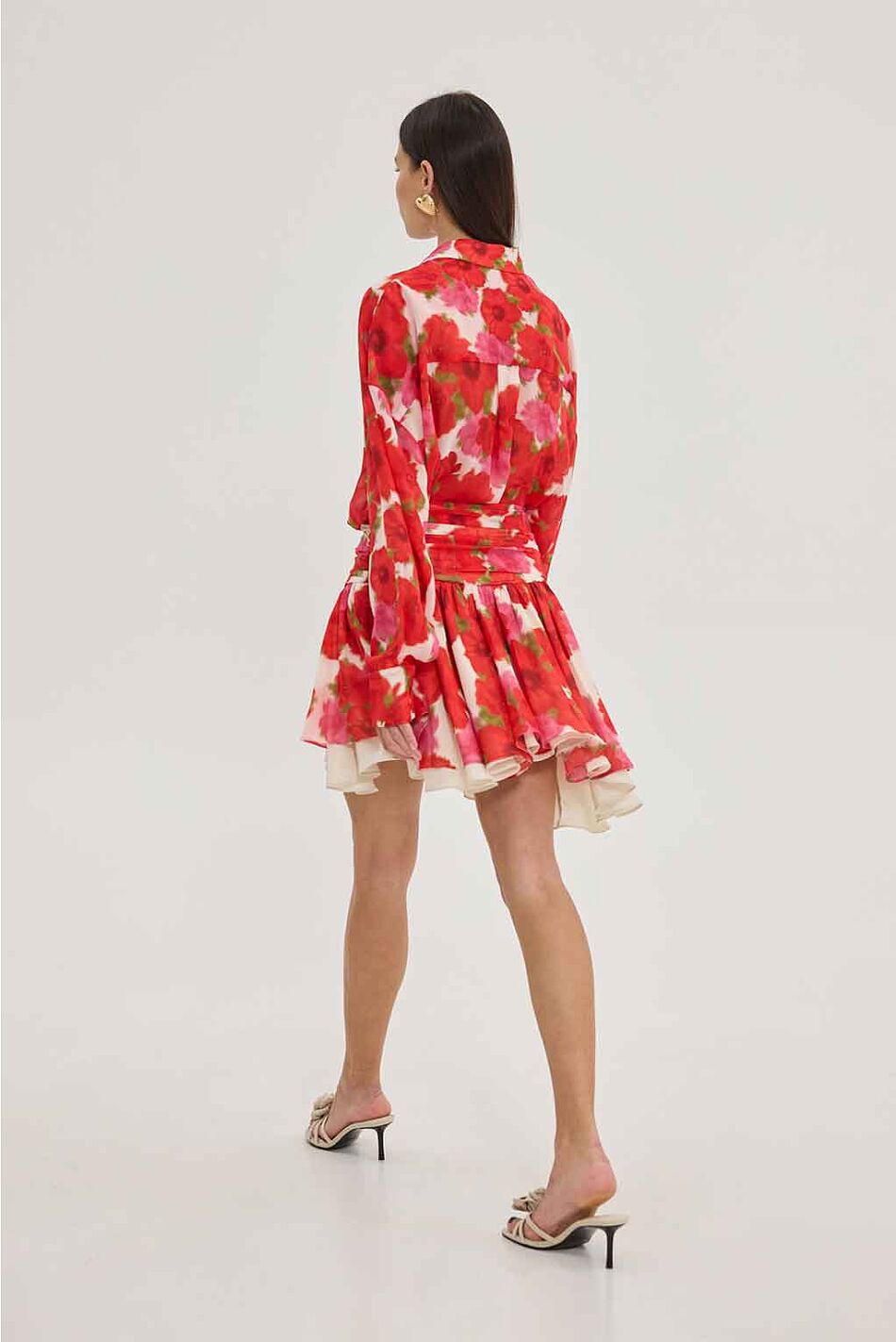 HEATHER SHIRT BLOOMING SKY RED