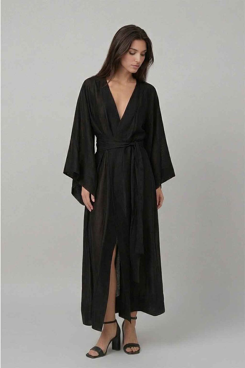 SHEER LONG KIMONO