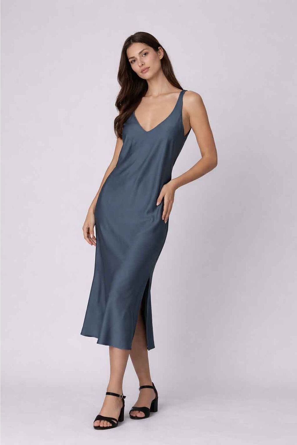 SILKY SLIP DRESS