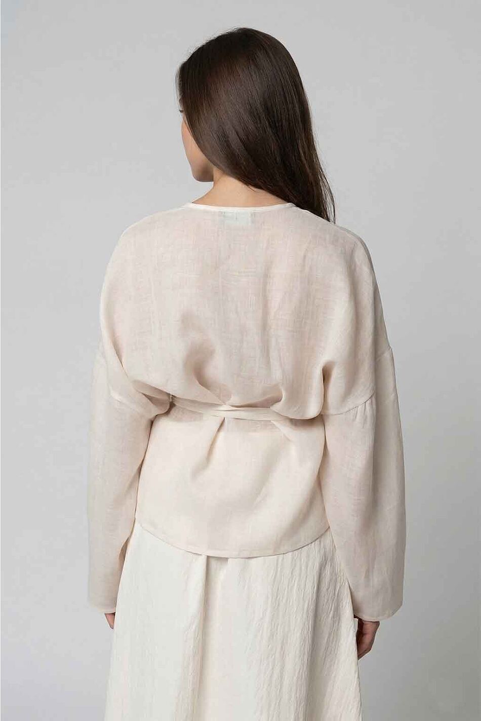 WRAP LONG SLEEVE BLOUSE