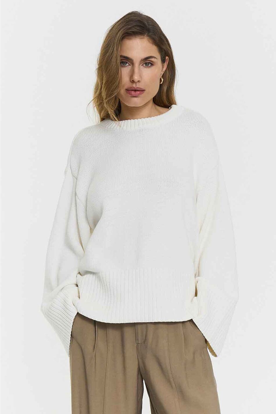 ADONI KNITTED SWEATER WHITE
