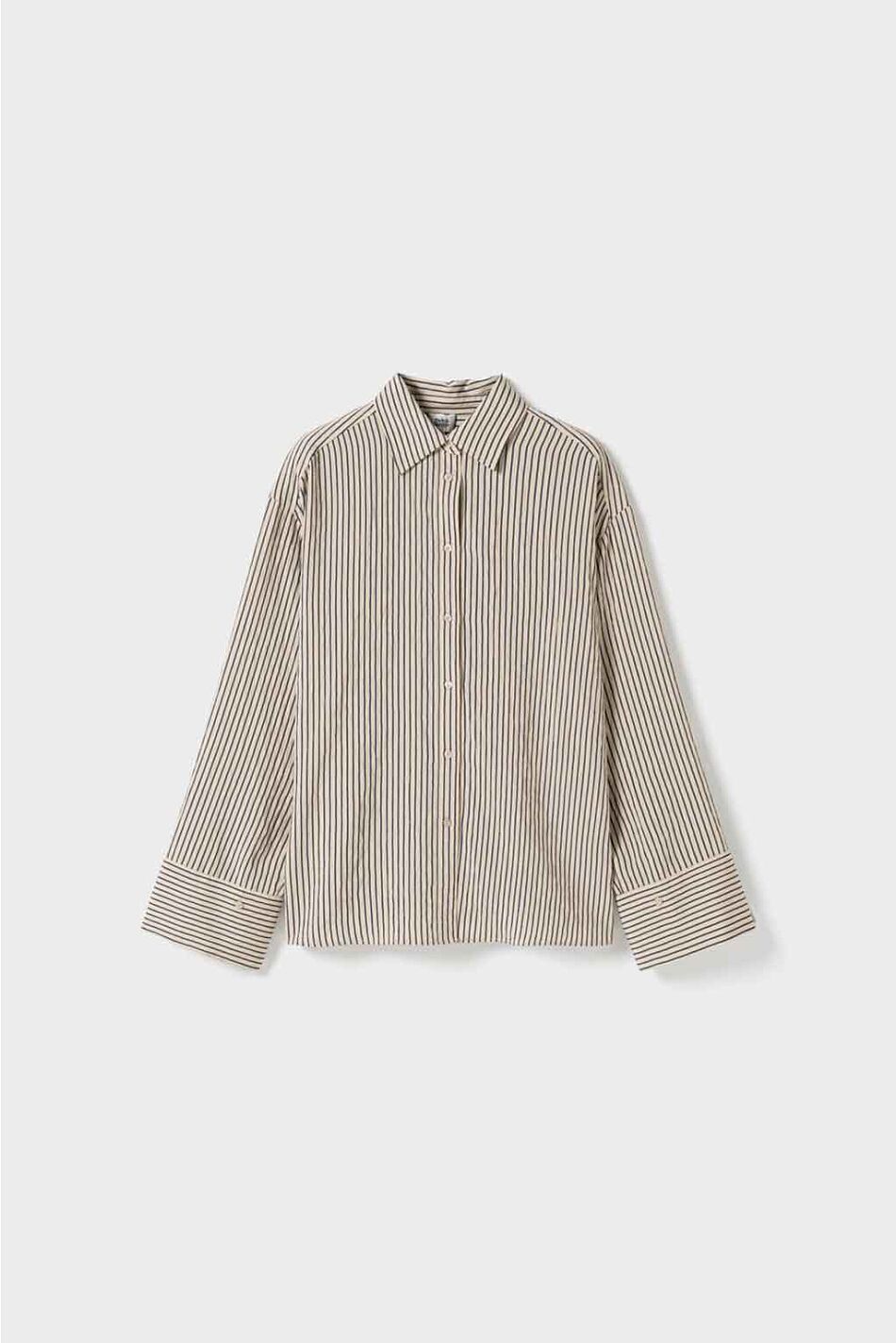 ARWA SHIRT NAVY BEIGE STRIPE