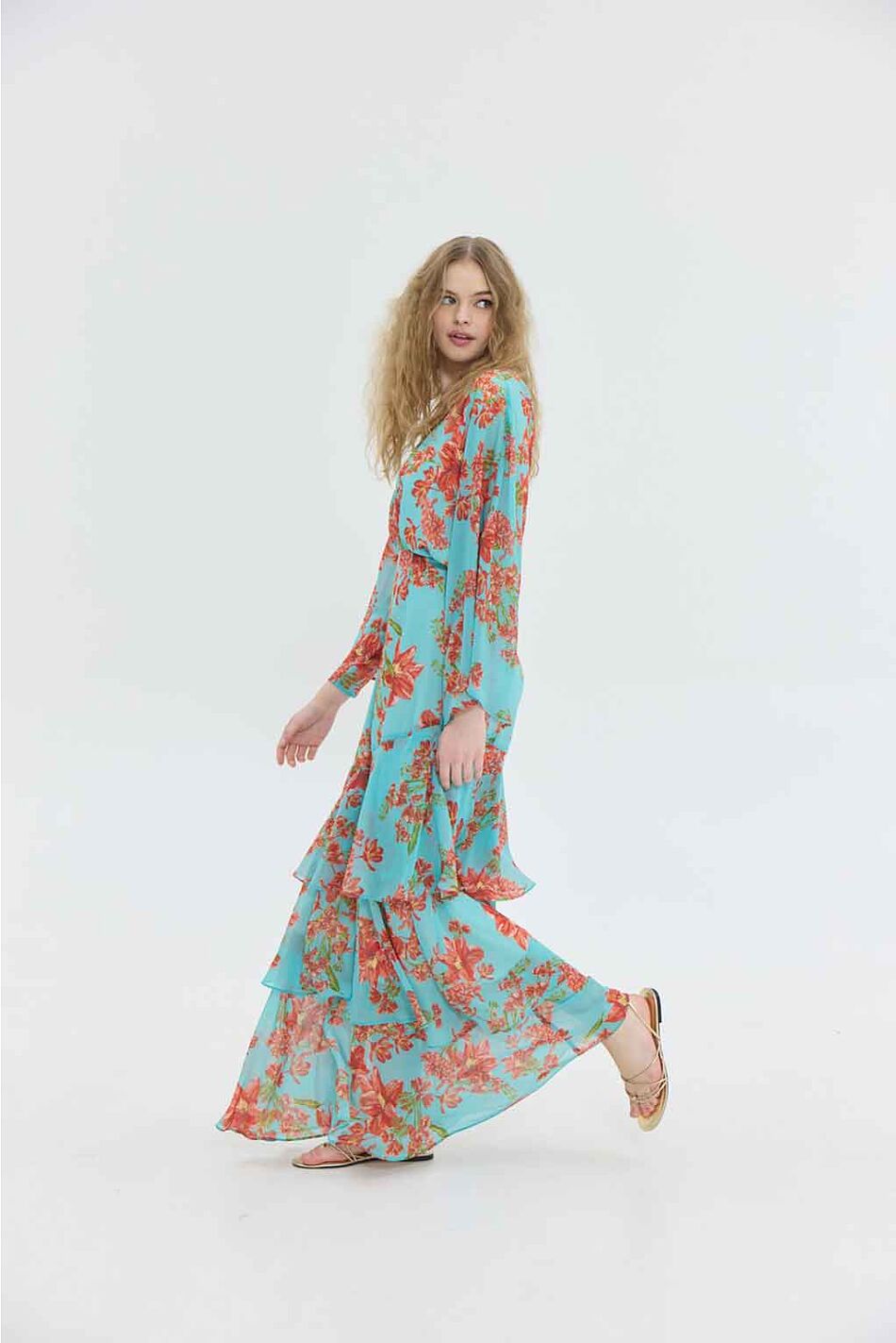 BARI DRESS AQUA