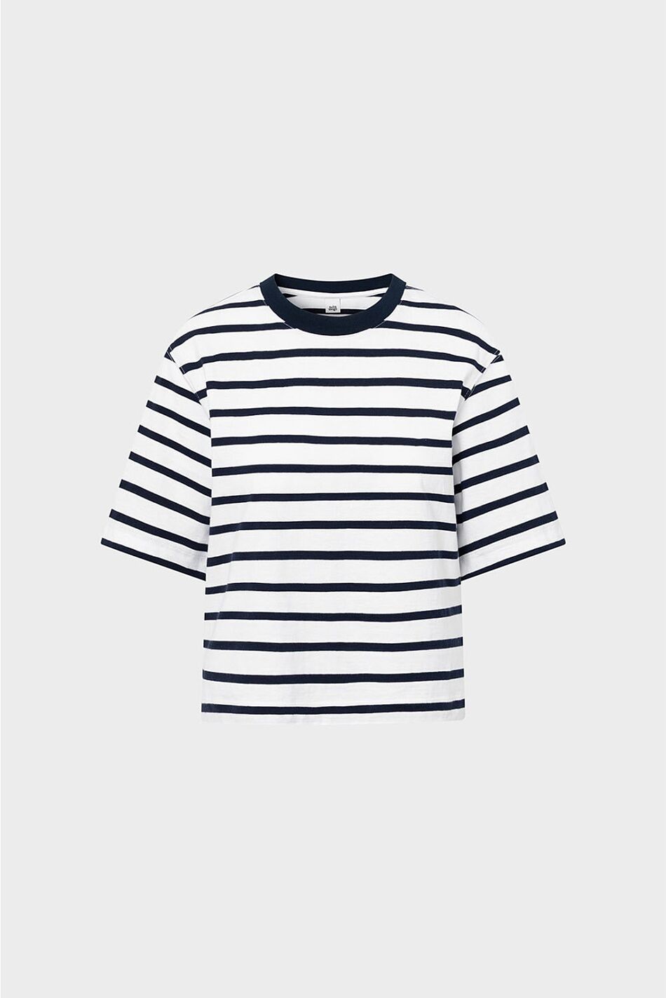 CHELSEY TEE NAVY WHITE STRIPE