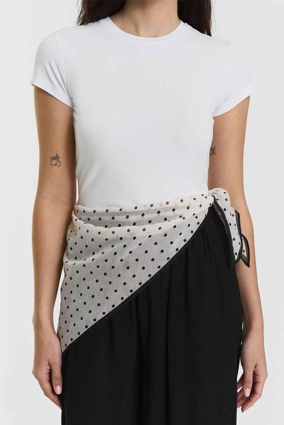FARINA SILK-BLEND SCARF DOT