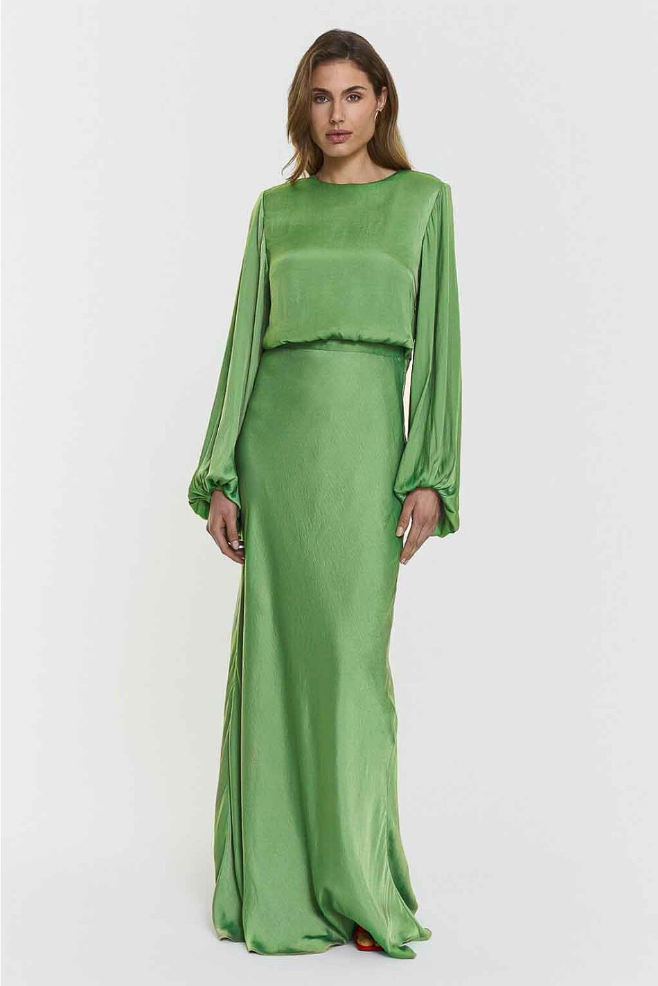 JULIETTE DRESS JADE GREEN