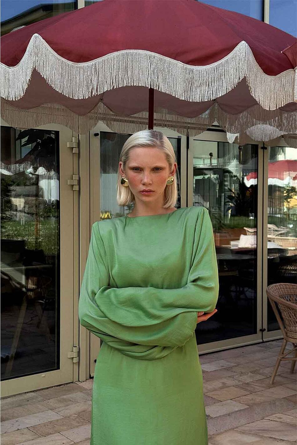 JULIETTE DRESS JADE GREEN