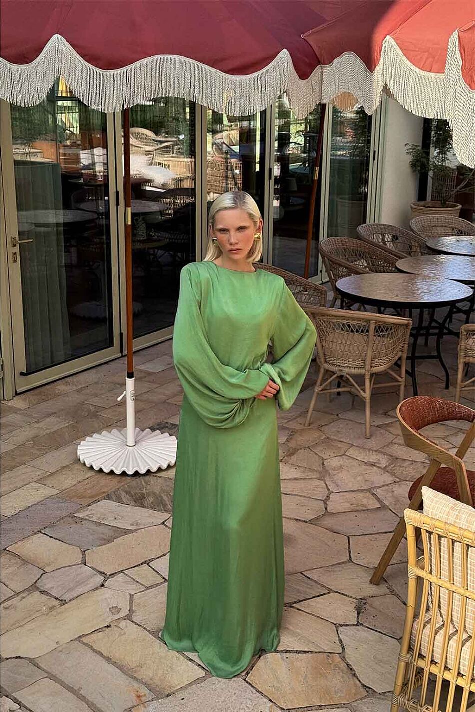 JULIETTE DRESS JADE GREEN