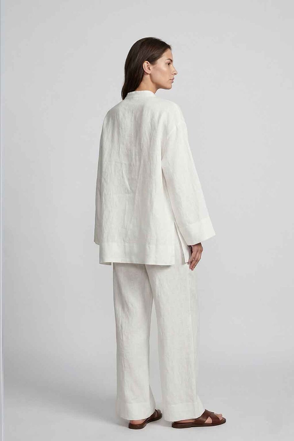LINEN FLARED PANTS