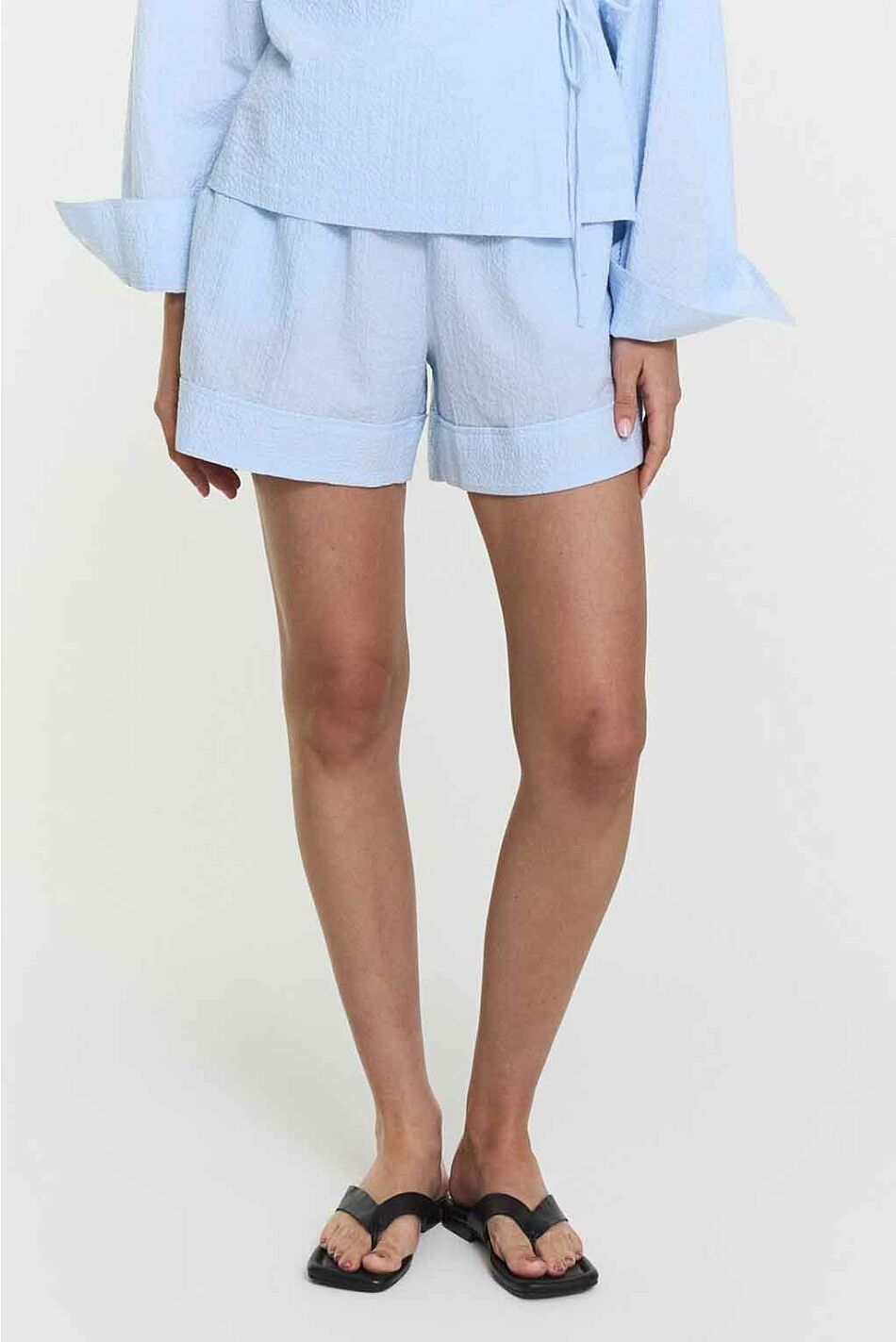 LUSIN SHORTS PALE BLUE STRIPE