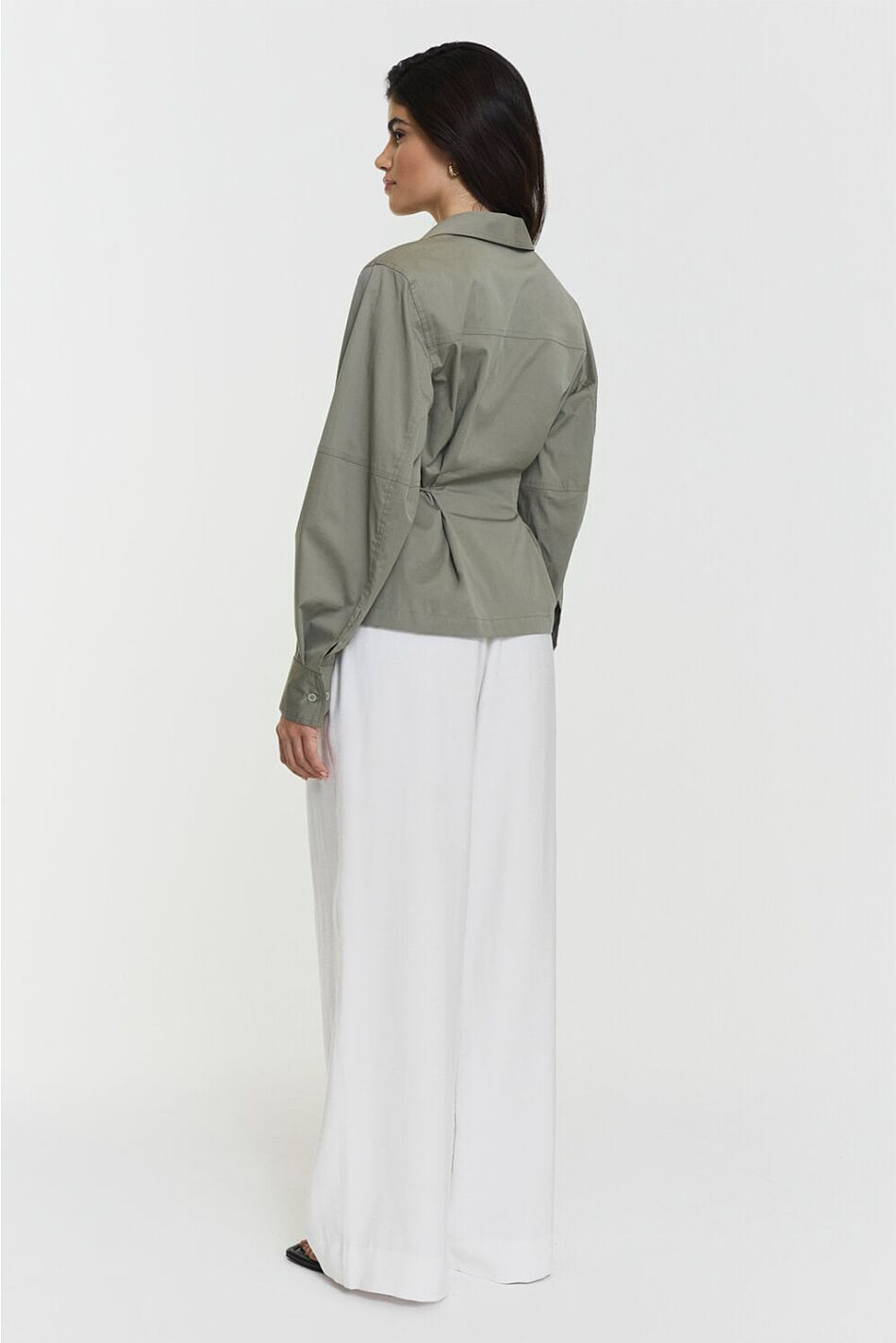 MELLA WRAP SHIRT KHAKI