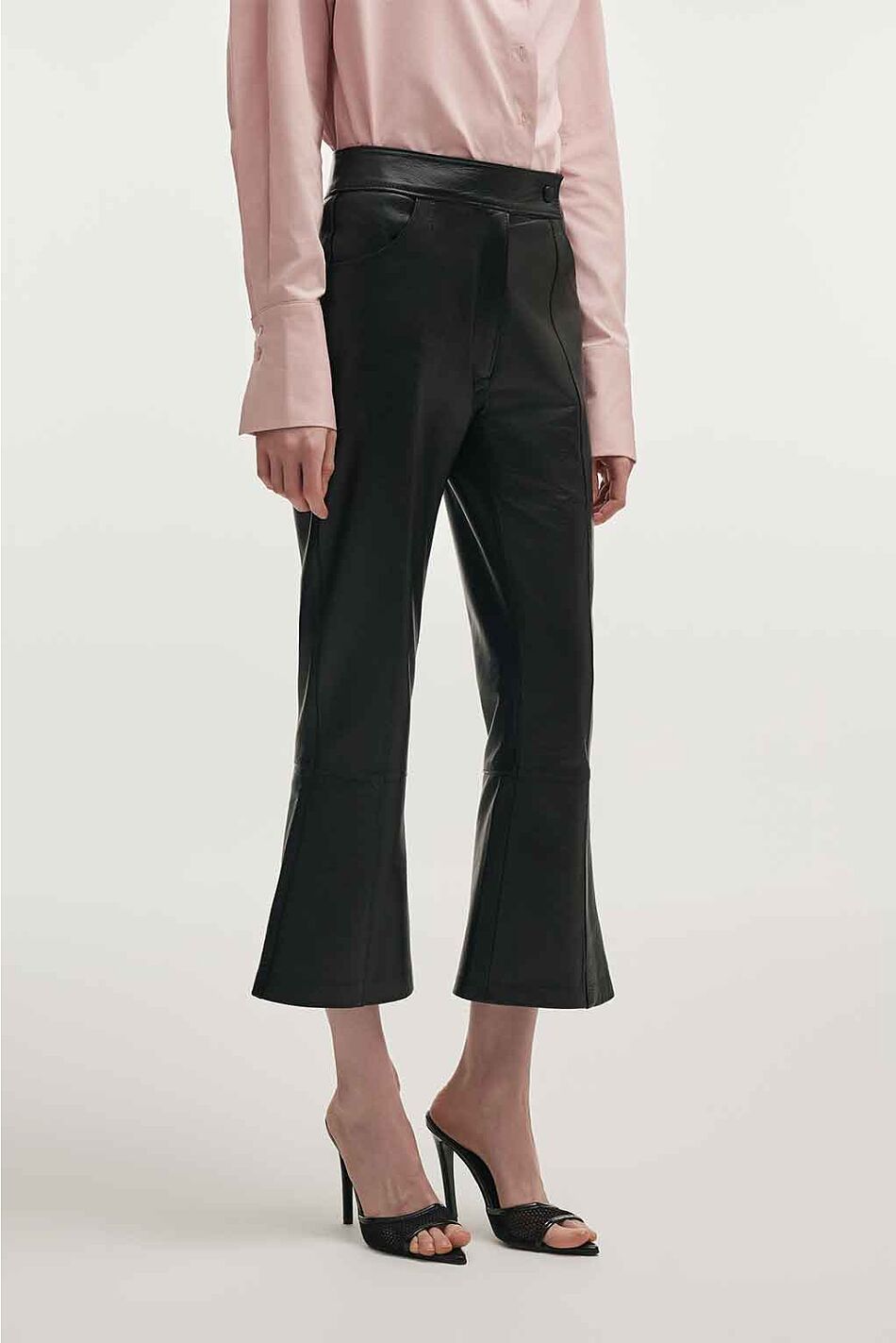TEMPEST LEATHER CAPRI TROUSERS