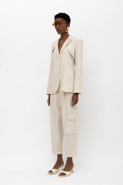 CHUI TWO PIECES SRIPES BLAZER