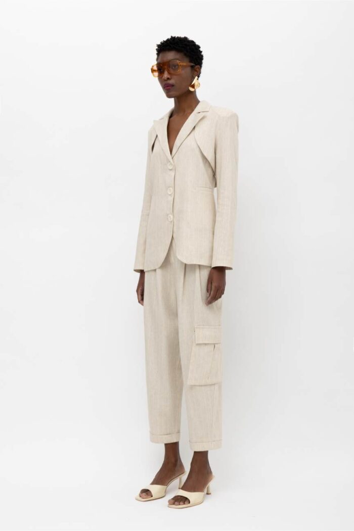 CHUI TWO PIECES  SRIPES BLAZER
