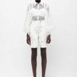 ELECTRA SILK ORGANZA SHIRT WITH RUFFLES