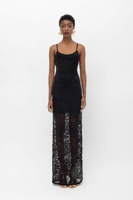EVINA LONG LACE DRESS