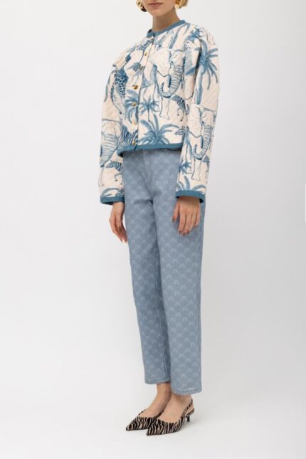 MALIKA QUILTED PRINT JACKET