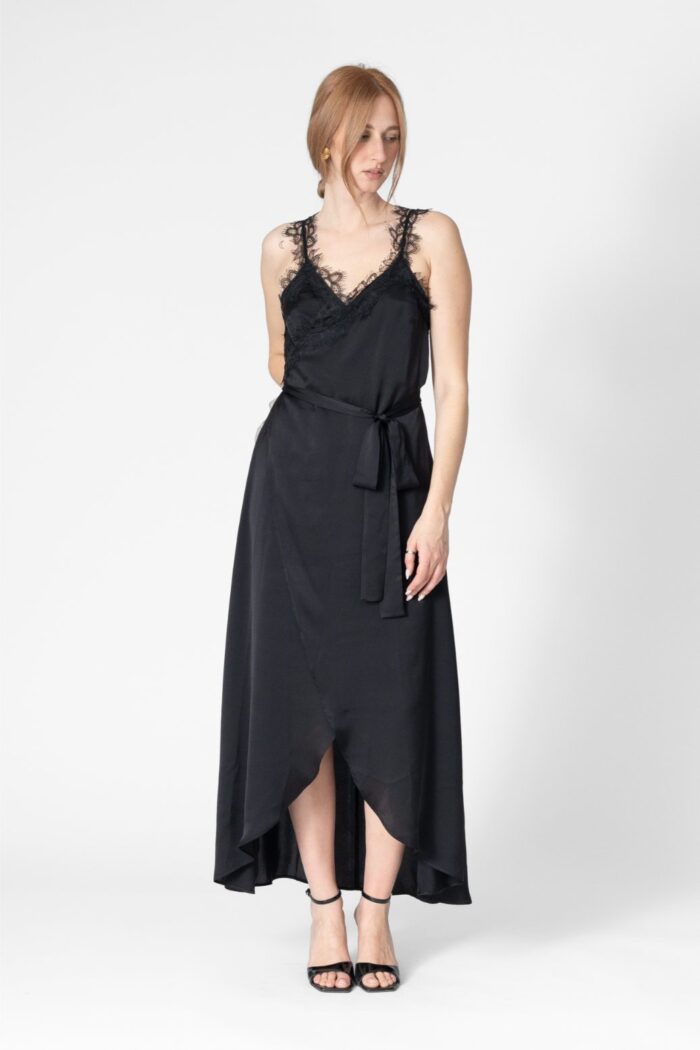 WRAP DRESS WITH LACE - Image 1