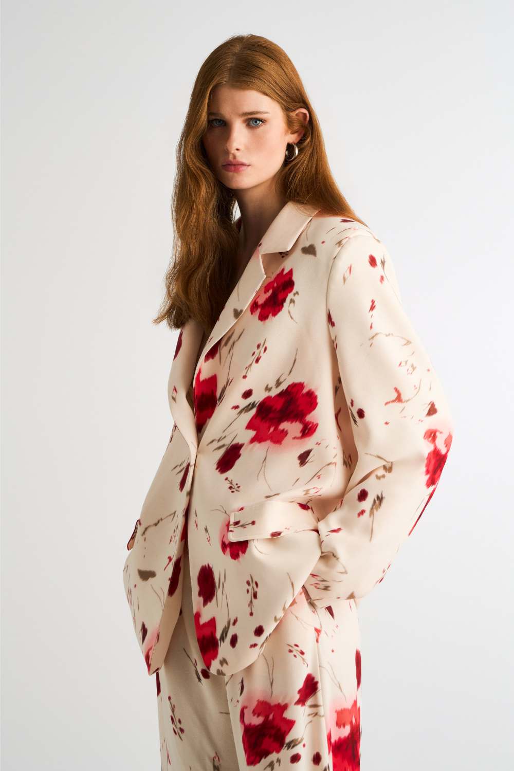 FLOWER OVERSIZED BLAZER - Image 1