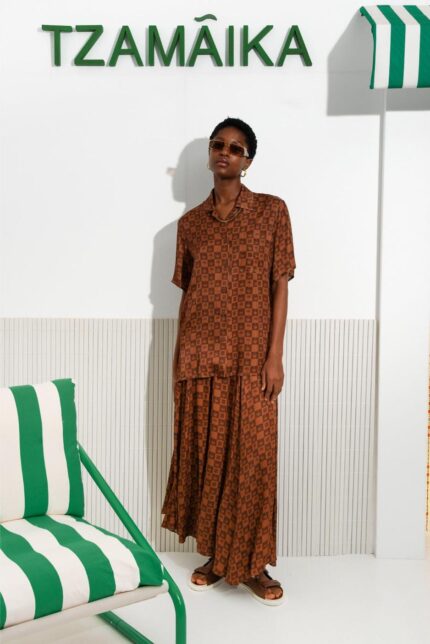 palm rum viscose shirt