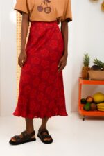 HIBISCUS SKIRT RED - Image 3