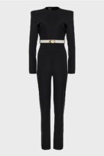 BLACK TIE LEATHER BELT