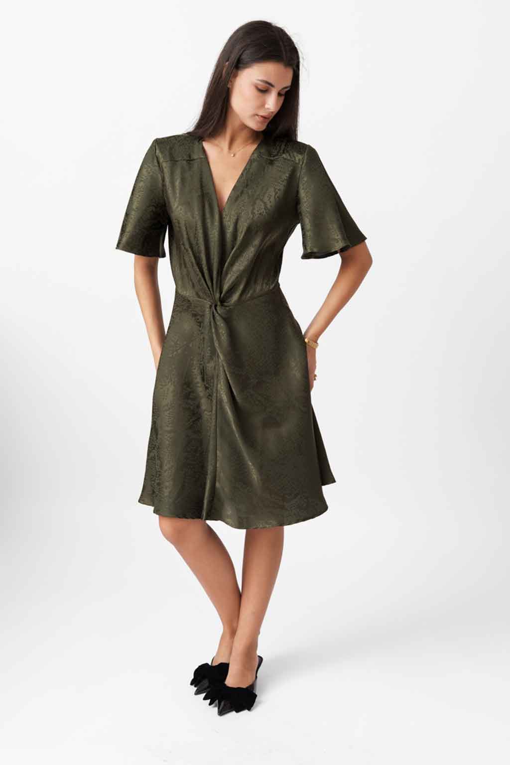 DRAPE TWIST DRESS DRAPE TWIST DRESS