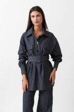 DENIM SHIRT TOP - Image 4