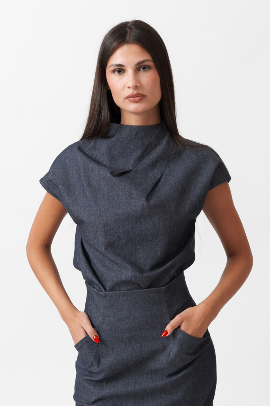 FW25.W09.2 DENIM TOP - Image 1