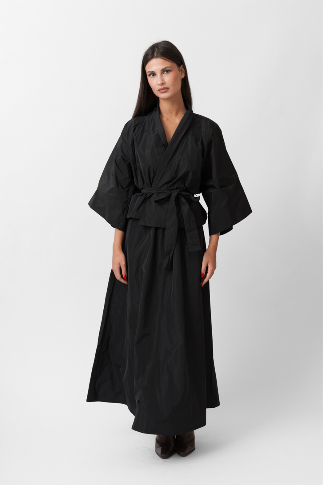 FW25.W38.00.0-B1 TAFFETA KIMONO - Image 1