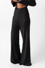 SATIN FLARED PANTS