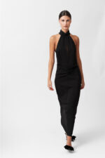 HIGH NECK FITTED DRESS - Image 6