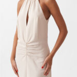 HIGH NECK FITTED DRESS