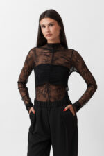 LACE RUFFLED BODYSUIT - Image 6